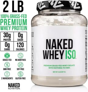 Proteína Aislada de Suero NAKED, 2 Ingredientes, 30g, Proteína de Animales Alimentados con Pasto, Cero Carbohidratos, Sin Sabor, Sin Denatuarizar, Sin OMG, Sin Soya, Sin Gluten - Product Image 4