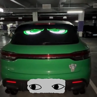 Affichage LED interactif portable et programmable pour voiture, écran souple numérique pour pare-brise de voiture et camion, effet œil de démon