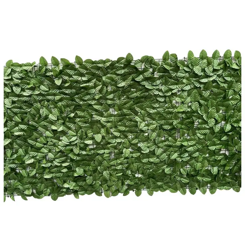 Xunmengyuan expandable artificial ivy screen fence roll decoration leave green wall planters artificial stretchable trellis fenc