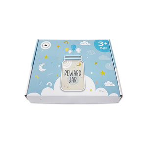 Cartón azul Tuck Top mail <span class=keywords><strong>Box</strong></span> embalaje ropa Cajas de Regalo plegable cinco tres siete capas con logotipo - Product Image 2
