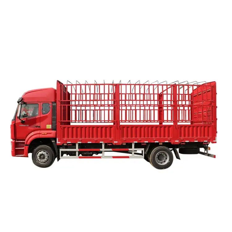 Camiones ligeros de barandillas de almacén de media y corta distancia para el envío de ganado y mercancías diversas