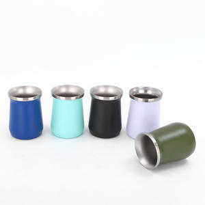 Taza de yerba <span class=keywords><strong>mate</strong></span> de doble pared de acero inoxidable de 260Ml con cuchara de paja al por mayor 8oz Yerba <span class=keywords><strong>Mate</strong></span> Argentina 304 taza de América del Sur - Product Image 5