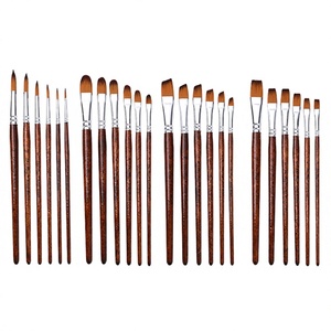 Rainbow ZHUTING HB105 6-Piece Wooden Nylon Watercolor <b>Paint</b> <b>Brush</b> <b>Set</b> for/ Artists - Product Image 3