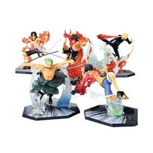 Modèle de collection tendance semi-fini en PVC à assembler, version bataille, style poing de feu, de l'Impérial Pirate Luffy, Ace, <span class=keywords><strong>Zoro</strong></span>, Sanji et style des neuf épées - Product Image 5
