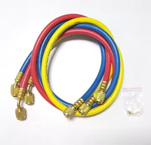 黄铜制冷数字歧管表，带充气软管压力表<span class=keywords><strong>R134A</strong></span> E22 R12 R502 R404 R410 - Product Image 4
