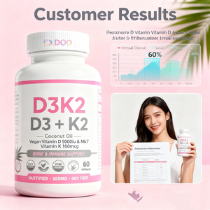 Capsules molles OEM Superfood D3 + K2 5000 UI Vegan pour soutenir la solidité des os, antioxydant, améliorer l'immunité, complément alimentaire pour la santé - Product Image 3