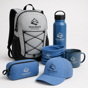 Colección de Regalos Promocionales de la Empresa Breathable Sports Cap: Camiseta, Bolsa con Cordón, Toalla y Artículos Promocionales - Product Image 3
