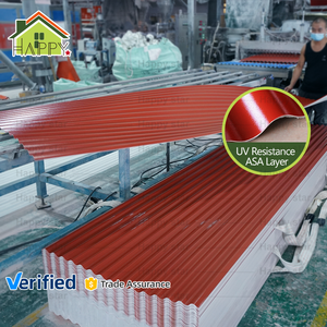 Tegole in PVC Stile Moderno Copertura Antipioggia Asa per Magazzini Resistente al Calore Tipo Tetto Ondulato in PVC - Product Image 1