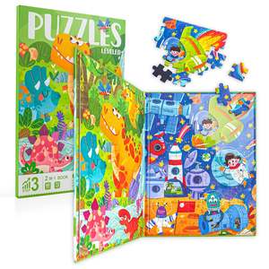 Livre de puzzle magnétique multi-activités pour enfants, jouet éducatif avancé pour les voyages, pour les tout-petits garçons et filles de 3 ans et plus - Product Image 3