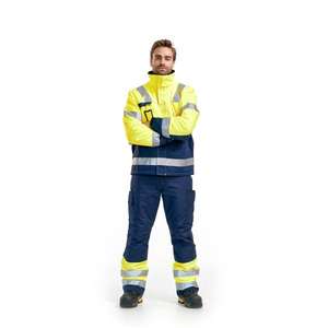 BLAKLADER - 186218113389D84 Pantalones de invierno Hi-Vis Amarillo/Azul marino-EAN 7330509419359 ROPA DE TRABAJO DE LA HI-VIS - Product Image 3