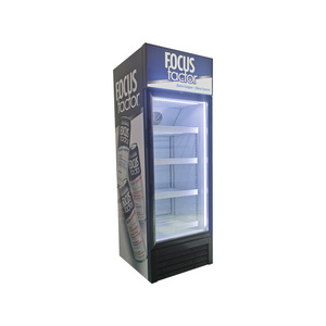 Refrigerador Comercial Vertical Meisda SC190BG de 190L, Una Sola Temperatura, Puerta de Vidrio Transparente, Estantes Ajustables - Product Image 3