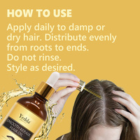 Sérum d'huile d'argan du Maroc de haute qualité 100 ml, huile essentielle pure naturelle personnalisée anti-pelliculaire pour la croissance des cheveux, nourrissante, réparatrice et volumisante
