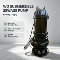 Pompe submersible à turbine pour eaux usées, capable de dépasser les gros débris, pour la rénovation des eaux usées et les travaux de drainage des tunnels