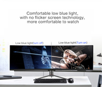 De alta calidad de super ancho 49 pulgadas 4K 144Hz curva led gaming monitor vesa agujeros