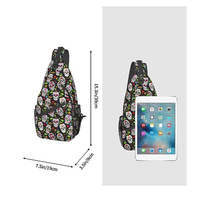 Personnalisé partout imprimé hommes Sling sac à bandoulière Sport course filles bandoulière blanc Design personnalisé sac de poitrine vêtements de rue