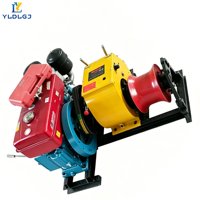 Treuil moteur portable YILI robuste 5T 8T, à essence, diesel ou électrique, pour outils de travail aérien professionnels pour électriciens