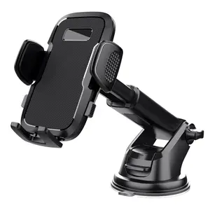 Universal Hands-Free Automobile Mounts Cell Phone Holder Military-Grade Suction Car Phone Holder Mount for Windshield Dashboard