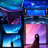Plafond tendu en tissu PVC souple pour boîte à lumière LED - IP65, imprimé UV, profilé en aluminium durable pour hôtel
