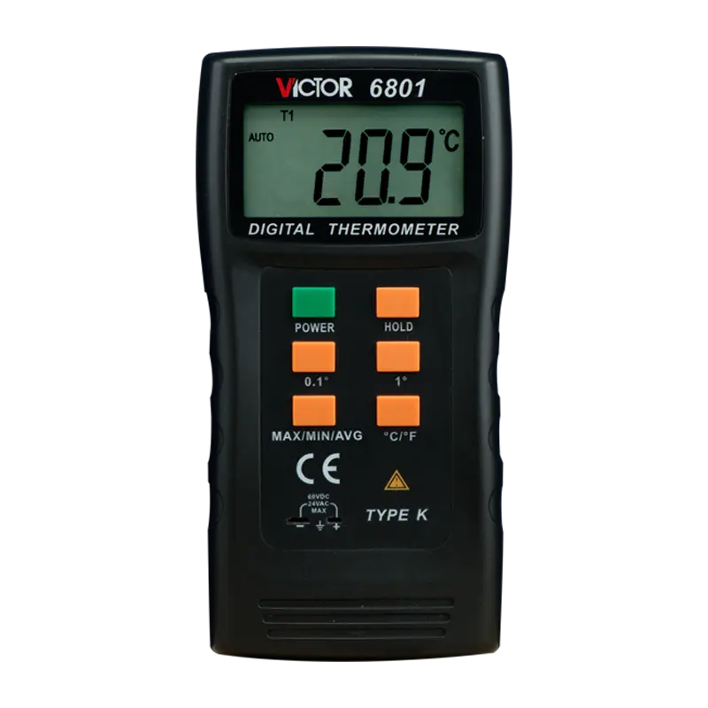 VICTOR K-Typ Sonde Industrie Mini Digital Temperatur thermometer Temperatur messer