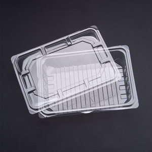 Tùy chỉnh in rõ ràng thức ăn vật nuôi cấp bao bì <span class=keywords><strong>container</strong></span> dùng một lần dập nổi vận chuyển gấp hộp - Product Image 4