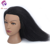 Mannequin africain noir pour la formation en coiffure, tête de pratique pour tresses, tête de formation professionnelle en coiffure