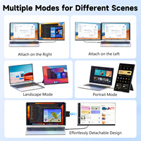 15.6 ''P5 Portable Gaming Extension d'écran d'ordinateur portable Double écrans Win Mac Type C Interface Business Series Moniteurs portables