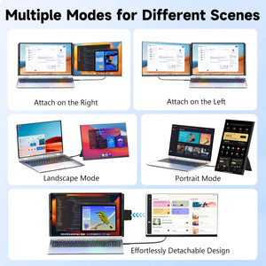 15.6 ''P5 Portable Gaming Extension d'écran d'ordinateur portable Double écrans Win <span class=keywords><strong>Mac</strong></span> Type <span class=keywords><strong>C</strong></span> Interface Business Series Moniteurs portables - Product Image 4