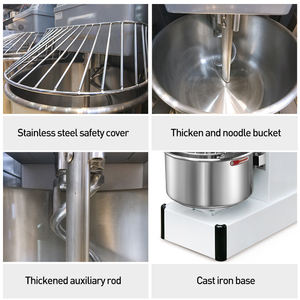 Nuova <span class=keywords><strong>Impastatrice</strong></span> Elettrica Professionale a Spirale per Pizza e Farina, 20L con Tecnologia <span class=keywords><strong>Planetaria</strong></span>, per Farina, Latte e Frutta Secca - Product Image 4