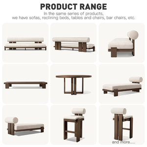 Set di Divani da <span class=keywords><strong>Esterno</strong></span> Moderni in Alluminio - Divano da Giardino Impermeabile in Metallo Nero per Cortili e Terrazze di Hotel - Product Image 2