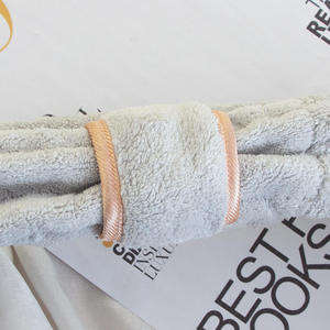 Cute Bowtie Facial Soft Coral Fleece Elastic Hairband Makeup <strong>Bath</strong> Headbands for Women Cosmetic &amp; Facial Spa - Product Image 4