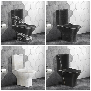 Inodoro de Cerámica para Baño, de Forma Cuadrada, con Descarga por Arrastre, de Lujo, Fabricante de Inodoros - Product Image 2