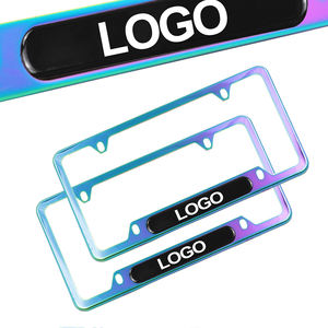 กรอบป้าย<span class=keywords><strong>ทะเบียน</strong></span>รถยนต์อะลูมิเนียมอัลลอยด์สแตนเลสสตีลแบบกำหนดเองได้สำหรับตกแต่งรถยนต์ ขนาดมาตรฐานอเมริกาและแคนาดา ขายส่ง - Product Image 4