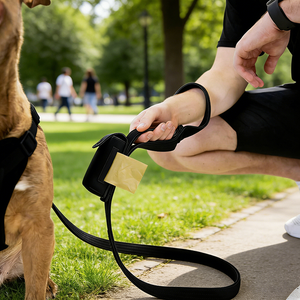 Laisse de chien réglable OEM avec porte-sac à crottes, laisse de chien durable pour la marche et l'entraînement - Product Image 3