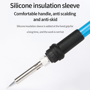 Stylo de fer à <span class=keywords><strong>souder</strong></span> 110V 220V Kit de fer à <span class=keywords><strong>souder</strong></span> électrique à température réglable avec tête de fer à <span class=keywords><strong>souder</strong></span> remplaçable - Product Image 5
