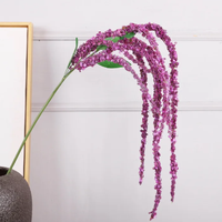 Amaranthus vert foncé Fleurs artificielles Toucher réel Bouquet de fleurs de mariage vert Fleurs suspendues pour la fête des mères