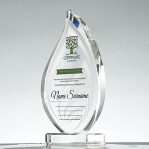 Trophée en cristal personnalisé gravé au laser, récompense en verre pour la reconnaissance des employés, cadeaux de retraite, objets commémoratifs - Product Image 2