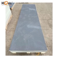 Dalle de surface solide en acrylique de pierre artificielle, épaisseur personnalisée, découpe sur mesure, pour comptoir de salle de bain, directement de l'usine
