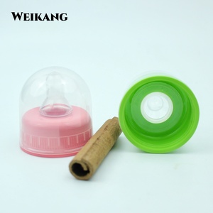 Biberon in Silicone Senza BPA con Tettarella Anti-Colica <span class=keywords><strong>e</strong></span> Tappo Antipolvere per Neonati, Vendita all'Ingrosso - Product Image 1