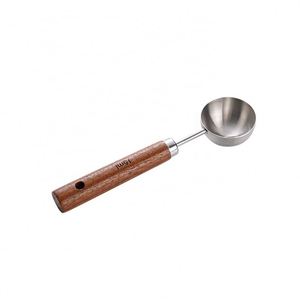 Cucharas Medidoras de Acero Inoxidable 304 con Mango de Madera, Herramientas para Hornear, Cuchara Medidora de Café con Logotipo Personalizado, Venta al Por Mayor - Product Image 1