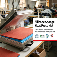 Tapis de presse à chaud 11*13 pouces, tapis de repassage chauffants double face pour transfert thermique sur t-shirts, machine de presse à chaud