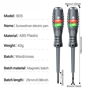 Dual-Purpose Detection <strong>Test</strong> Pencil Highlight Color Light Lamp <strong>Electric</strong> <strong>Measuring</strong> Pen Word Cross Screwdriver Breakpoint - Product Image 4