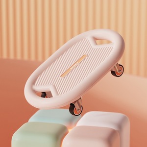 Pink Ab Roller <b>Wheel</b> Anti Slip Core Trainer Pad Silent 360 Degree Rotating <b>Exercise</b> Equipment - Product Image 1
