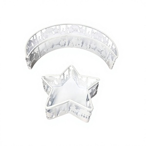 Bulk Metal White Color <b>Ramadan</b> Chocolates Tray With Superior Quality Snacks Dessert Tray For Wedding Party Use - Product Image 1