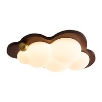 Lampe de plafond LED Cloud style crème Mid-Century, intelligente et respectueuse des yeux, pour chambre à coucher, chambre d'enfant, maison d'hôtes - Dropshipping Shopify