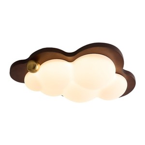 Lampe de plafond LED Cloud style crème Mid-Century, intelligente et respectueuse des yeux, pour chambre à coucher, chambre d'enfant, maison d'hôtes - Dropshipping Shopify - Product Image 1