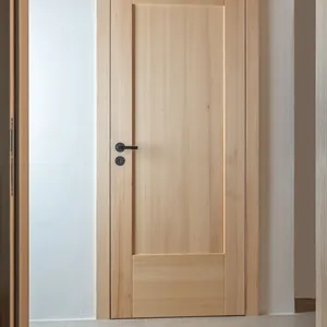 China professional manufacturer oak teak walnut wood veneer flush wooden doors for houses
