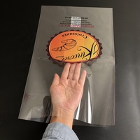 Sacs d'emballage transparents en plastique OPP/CPP de qualité alimentaire à ouverture supérieure pour boulangerie, pain, pâtisserie, biscuits et croissants, personnalisables