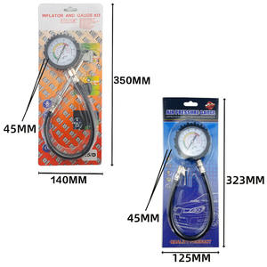 Manomètre de pression d'air de haute qualité, manomètre de pression des pneus, compresseur d'air, gonfleur de pneus avec tuyau en caoutchouc - Product Image 1