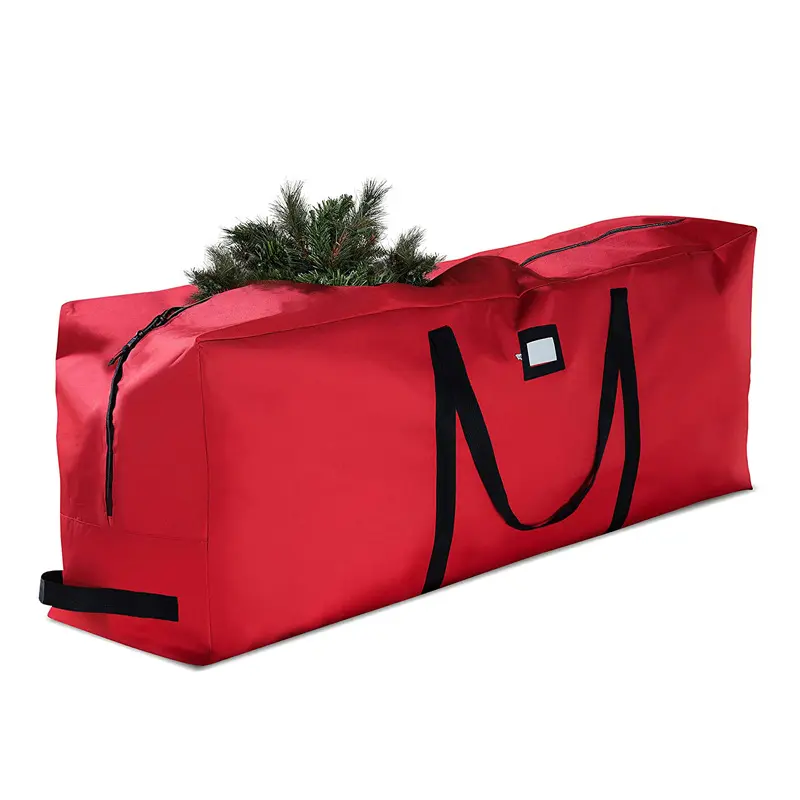 Bolsa de almacenamiento para árbol de Navidad, contenedor con asas de hasta 9 pies de altura, para vacaciones