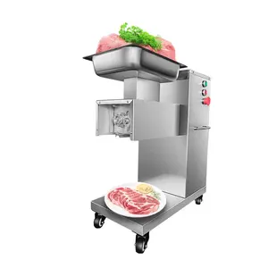 Hr-90 automatic vertical meat slicer 3.2k w stainless steel automatic meat slicer frozen meat shredding slicing dicing